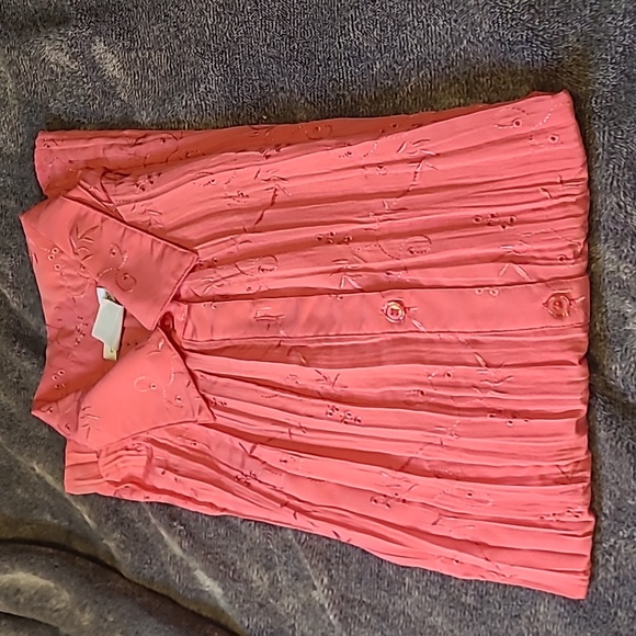 WAS $50.  CHELSEA STUDIO Short Sleeve Bright Button Down Shirt - Picture 11 of 13